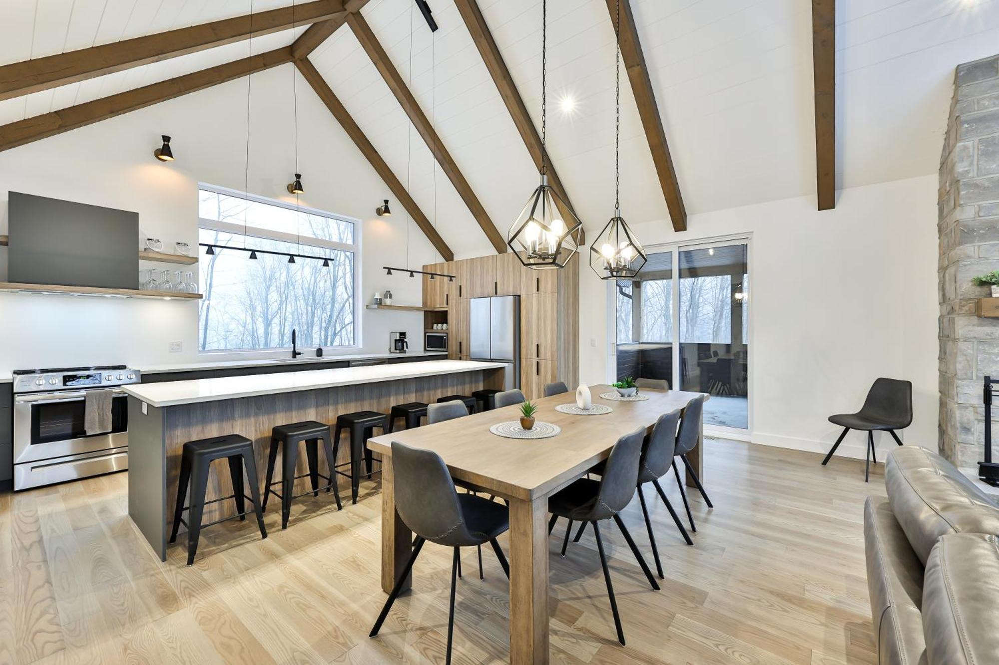 The Chic Shack - Golf, Ski, Spa Saint-Faustin ภายนอก รูปภาพ